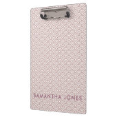 ピンク日本のパタパーソナライズされたーンの贈り物 クリップボード (左)