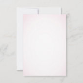 ピンク日本の桜さくらんぼ結婚の花 出欠カード (裏面)