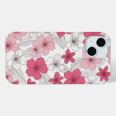 ピンク日本の桜さくらんぼ花模様 Case-Mate iPhoneケース (裏面 (横))