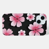 ピンク日本の桜さくらんぼ花模様 Case-Mate iPhoneケース (裏面 (横))