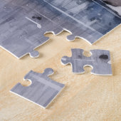 ピンク日本の桜構造 ジグソーパズル (側面)