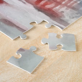 ピンク日本の桜構造 ジグソーパズル (側面)