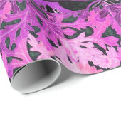 ピンク明るい赤紫色デイジー花 ラッピングペーパー (ロールコーナー)