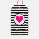 ピンク明るい赤紫色フローラポピーリース最高のママーエバー ギフトタグ (裏面)