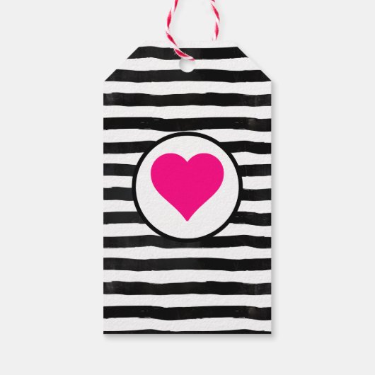 ピンク明るい赤紫色フローラポピーリース最高のママーエバー ギフトタグ (裏面)