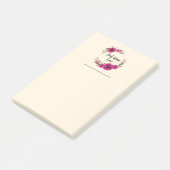 ピンク明るい赤紫色フローラポピーリース最高のママーエバー ポストイット (アングル)