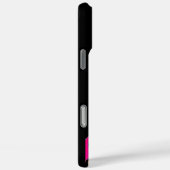 ピンク明るい赤紫色ブラック抽象芸術デコモノグラム Case-Mate iPhoneケース (裏面 / 右)
