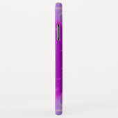 ピンク明るい赤紫色白フラクタル波モノグラム抽象芸術 Case-Mate iPhoneケース (裏面/右)