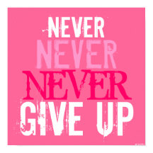 ピンク明るい赤紫色&ホワイト与えノーアップアートポスター