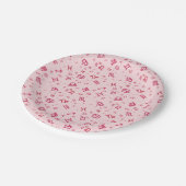 ピンク星占い〔占星術の〕十二宮図記号 ペーパープレート (アングル)