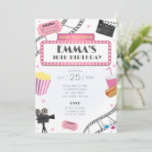 ピンク映画の夜の誕生日パーティー招待映画 招待状 (スタンド正面)