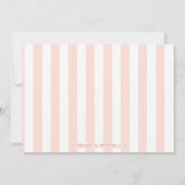 ピンク映画をテーマにした写真の誕生日パーティーの招待 招待状 (裏面)