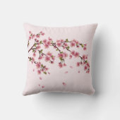 ピンク春さくらんぼの花 クッション (裏面)