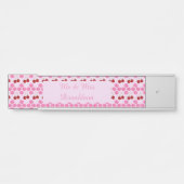 ピンク春の結婚式さくらんぼ花とさくらんぼ サインプレート (正面)