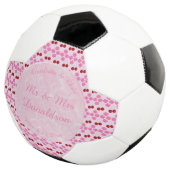 ピンク春の結婚式さくらんぼ花とさくらんぼ サッカーボール (3/4)
