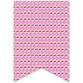 ピンク春の結婚式さくらんぼ花とさくらんぼ バンティングフラッグ (第2の旗)