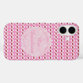 ピンク春の結婚式さくらんぼ花とさくらんぼ Case-Mate iPhoneケース (裏面 (横))