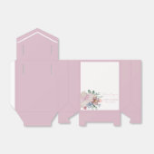 ピンク春ガールガーデン帽子ベビーシャワーありがとう フェイバーボックス (折り畳みなし)