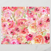 ピンク春スクラップブック紙 (正面)