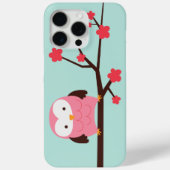 ピンク春フクロウ Case-Mate iPhoneケース (裏面)