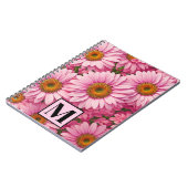 ピンク春フローラピンクデイジーピンクの花 ノートブック (左側)