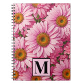 ピンク春フローラピンクデイジーピンクの花 ノートブック (正面)