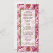 ピンク春フローラピンクデイジーレトロピンク花 (裏面)