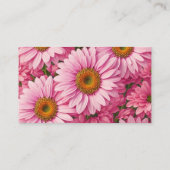 ピンク春フローラピンクデイジーレトロピンク花 エンクロージャーカード (裏面)