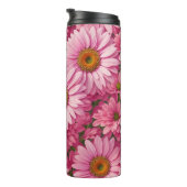ピンク春フローラピンクデイジーレトロピンク花 タンブラー (回転右)