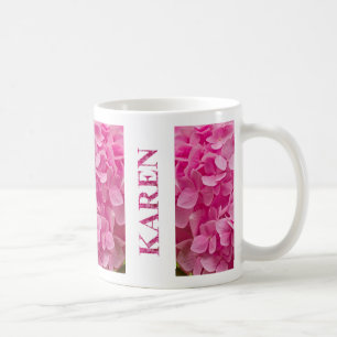 ピンク春紫陽花文集「花恋」 コーヒーマグカップ