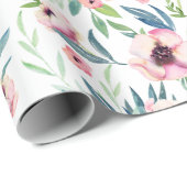 ピンク春花柄 ラッピングペーパー (ロールコーナー)