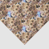 ピンク春花花自然アートパターン 薄葉紙 (詳細)