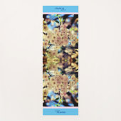 ピンク春花3 パーソナライズされた ヨガマット (正面)