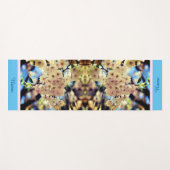 ピンク春花3 パーソナライズされた ヨガマット (正面(横))