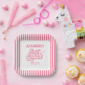 ピンク最後のスプラッシュプールバチェロレッテ ペーパープレート (パーティー)