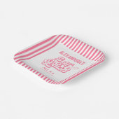 ピンク最後のスプラッシュプールバチェロレッテ ペーパープレート (傾斜あり)