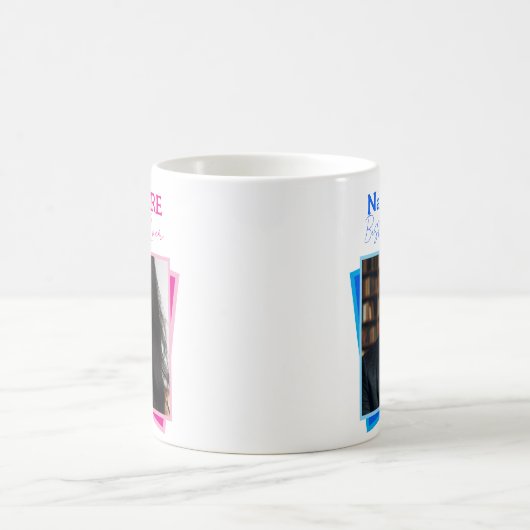 ピンク最高のとブルーの色で今までの2枚の写真のママとパパ コーヒーマグカップ (中央)