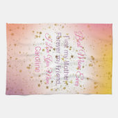 ピンク最高ののキープサク母の日 キッチンタオル (横)