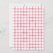 ピンク最高ののバンニーと友達の誕生日パーティー 招待状 (裏面)