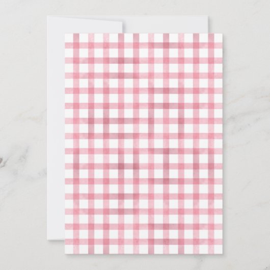 ピンク最高ののバンニーと友達の誕生日パーティー 招待状 (裏面)