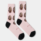 ピンク最高のの彼氏フォトソックス ソックス (右)