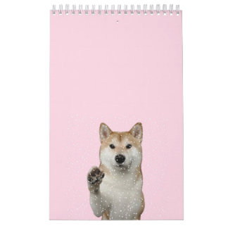 ピンク最高のの犬と柴犬ページSmallCalendar. カレンダー