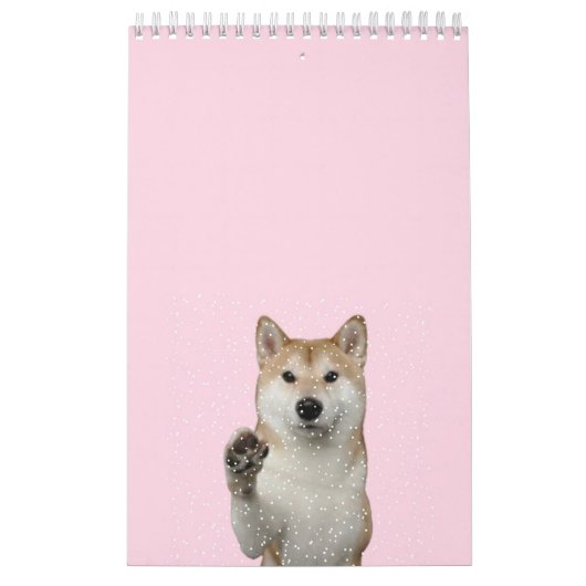 ピンク最高のの犬と柴犬ページSmallCalendar. カレンダー (カバー)
