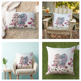 ピンク最高のの花母が母の日を幸せに ランバークッション