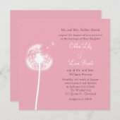 ピンク最高のの願い！結婚式招待状 招待状 (正面/裏面)