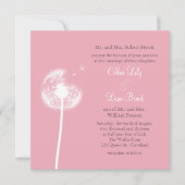 ピンク最高のの願い!結婚式招待状 招待状 (正面)