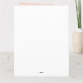 ピンク最高のフレンズフォトハッピーバースデー カード (裏面)