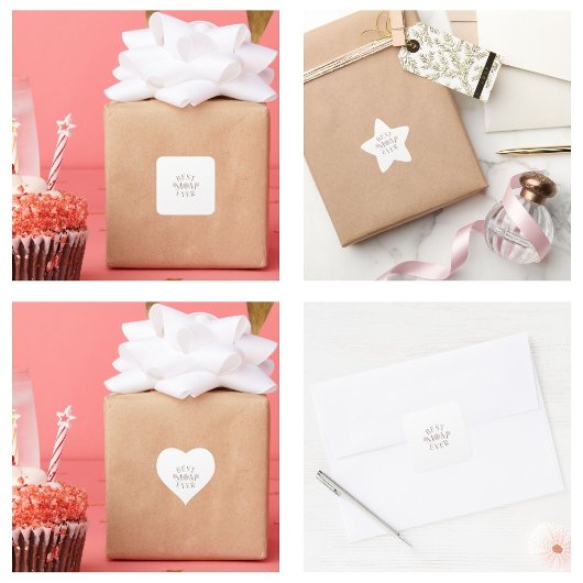 ピンク最高のフローラママ スクエアシール