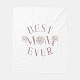 ピンク最高のフローラママ フリースブランケット