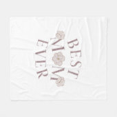 ピンク最高のフローラママ フリースブランケット (正面(横))